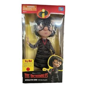 Disney-Pixar Edna Interactive Talking Doll 00121 The Incredibles 2004 NIB/Sealed